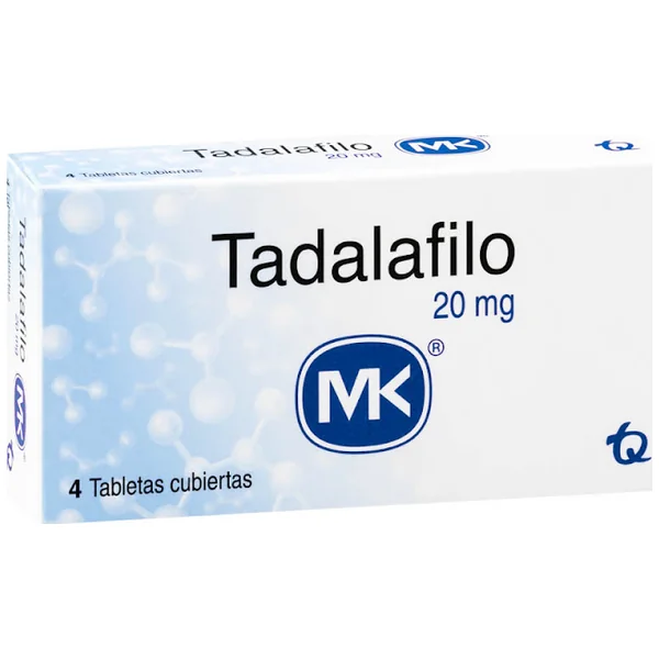Tadalafilo MK 20 Mg X 4 Tabletas