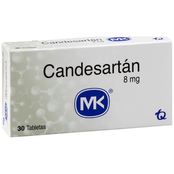 Candesartán MK 8MG Tableta Caja X30tab.