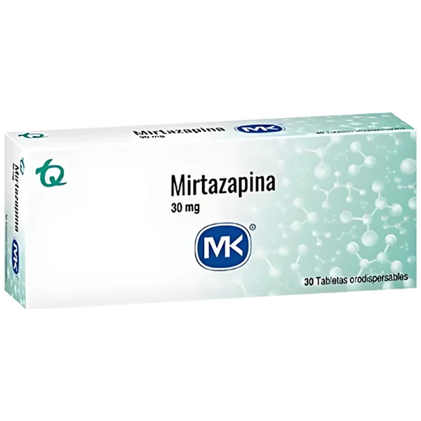 Mirtazapina MK 30 Mg Caja X 30 Tabletas