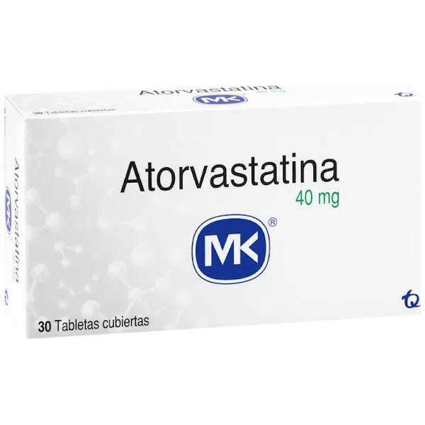 Atorvastatina MK 40 Mg Caja X 30 Tabletas