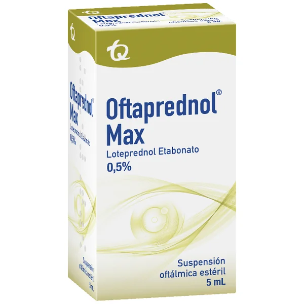 Oftaprednol Max Loteprednol Etabonato 0.5% Tecnoquimicas Frasco X 5 Ml