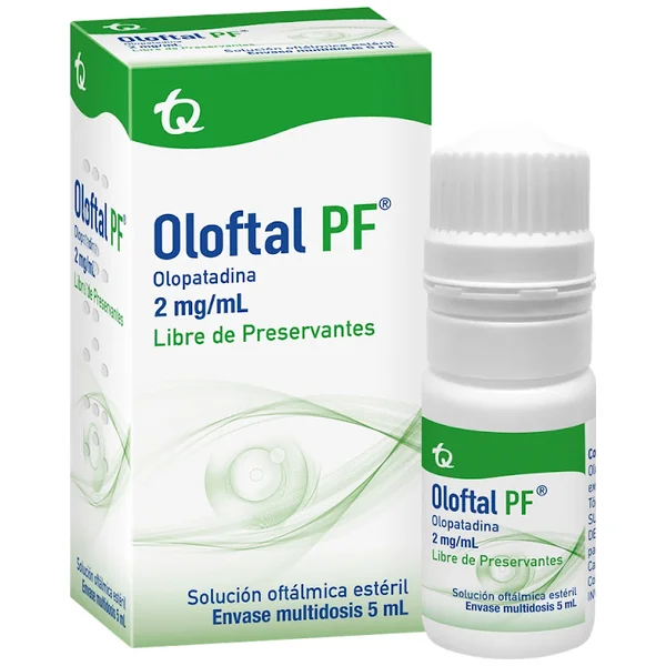 Oloftal PF Olopatadina 2 Mg Tecnoquimicas Frasco X 5 Ml