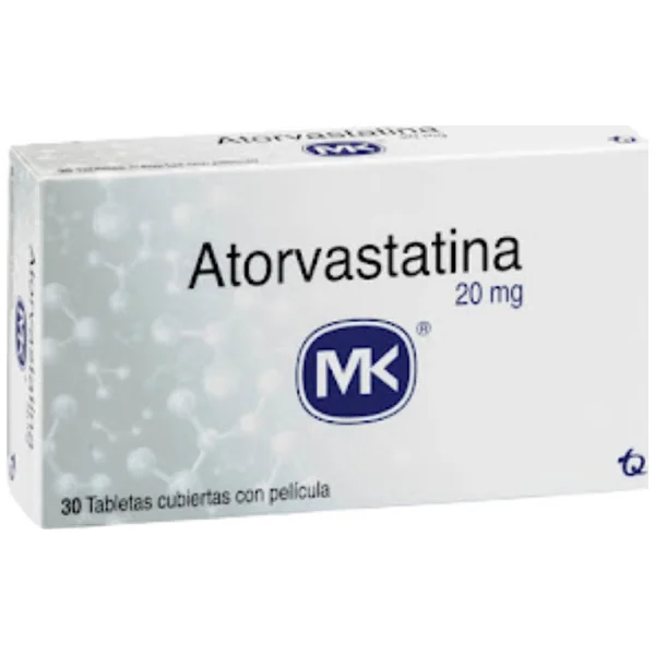 Atorvastatina MK 20 Mg Caja X 30 Tabletas