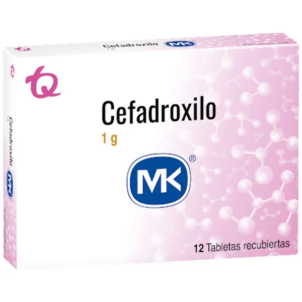 Cefadroxilo 1 Gr MK Caja X 12 Tabletas