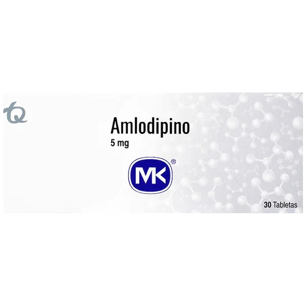 Amlodipino 5 Mg Mk Caja X 30 Tabletas