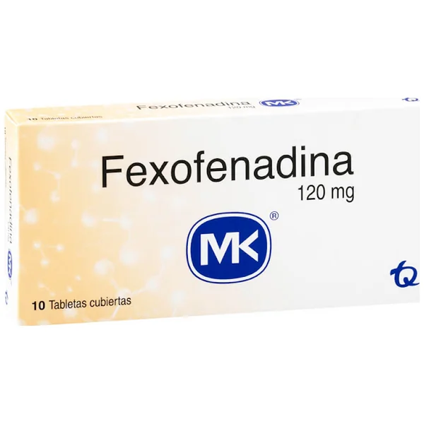 Fexofenadina MK 120 Mg Caja X 10 Tabletas