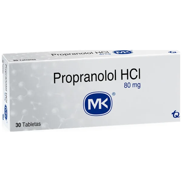 Propranolol HCI 80 Mg MK Caja X 30 Tabletas