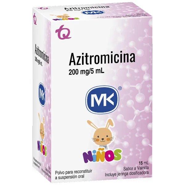 Azitromicina 200Mg/5ml Mk Frasco X 15 Ml