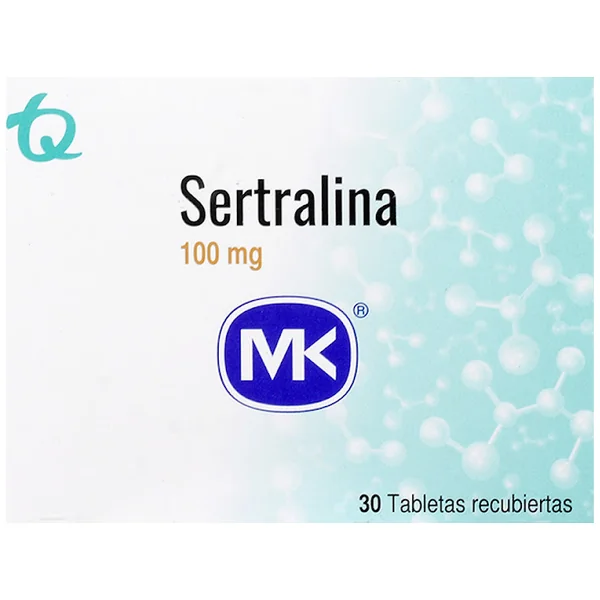 Sertralina 100 Mg MK Caja X 30 Tabletas
