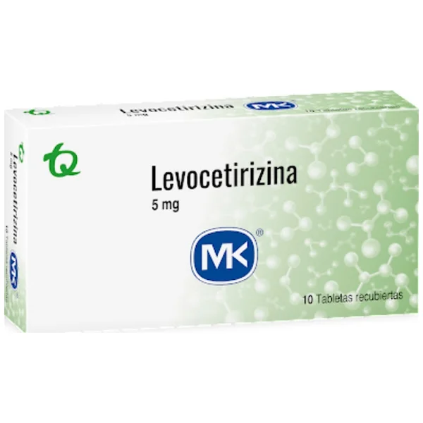 Levocetirizina 5 Mg MK Caja X 10 Tabletas