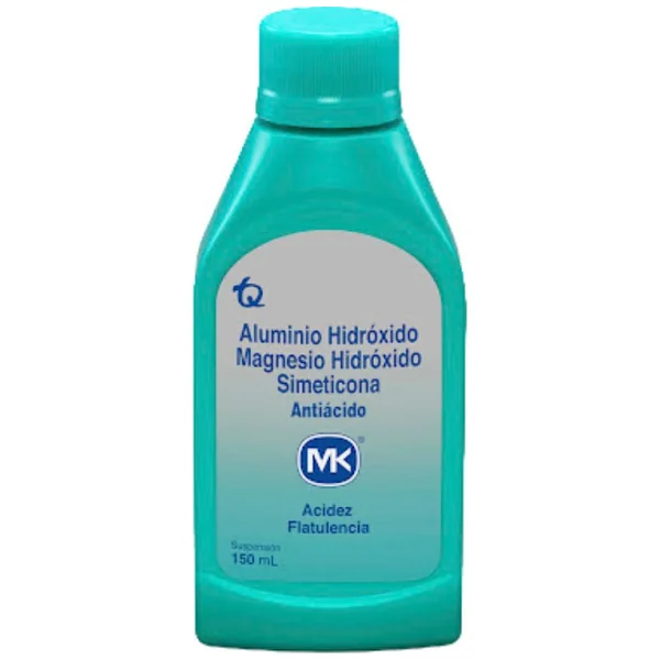 Hidroxido Aluminio Magnesio Simeti (200+200+20)Mg/5Ml(4+4+0.4)% Suspensión Oral Frasco X 150Ml Mk