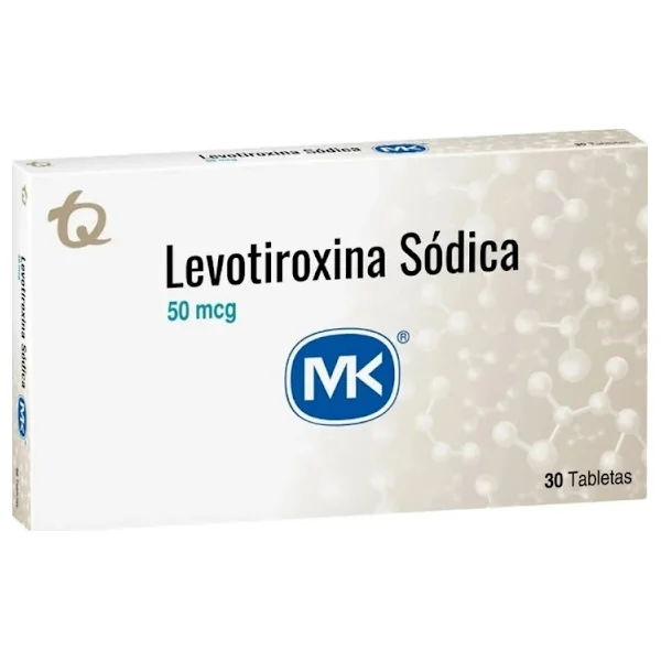 Levotiroxina Sódica 50 Mcg MK Caja X 30 Tabletas