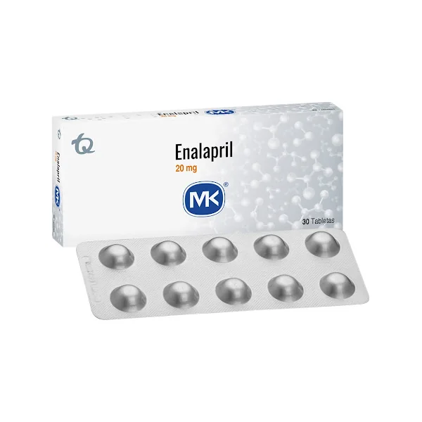 Enalapril 20 Mg MK Caja X 30 Tabletas