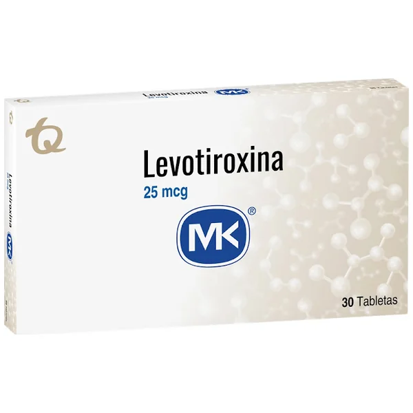 Levotiroxina 25 Mcg MK Caja X 30 Tabletas