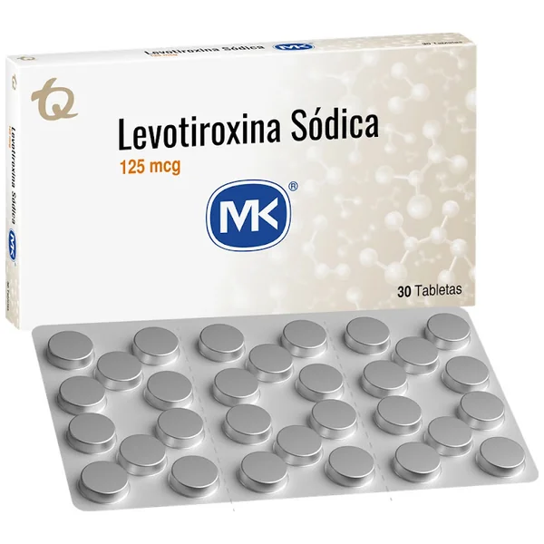 Levotiroxina 125 Mcg Mk Caja X 30 Tabletas