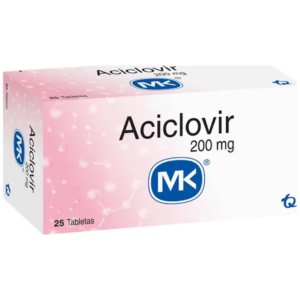 Aciclovir 200Mg Tabletas Caja X 25 Mk