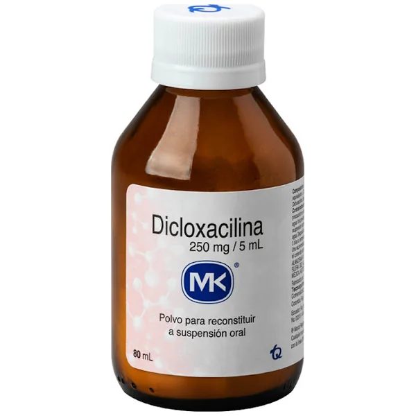 Dicloxacilina MK 250Mg/5ml Frasco X 80 Ml