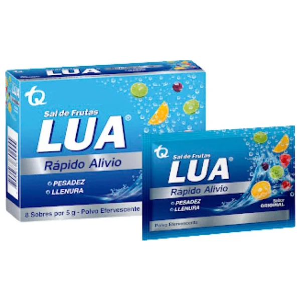 Sal De Frutas Lúa Polvo Efervescente Caja X 8 Sobres X 5G