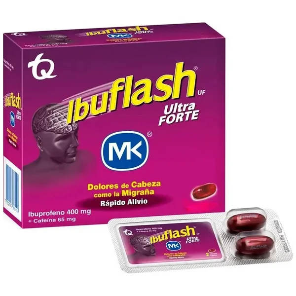Ibuflash Ultra Forte Blister · 2 Capsulas Blandas