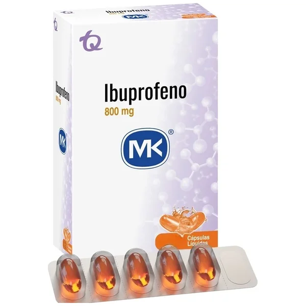 Ibuprofeno 800Mg Capsula Blanda Blister Por 5 Mk