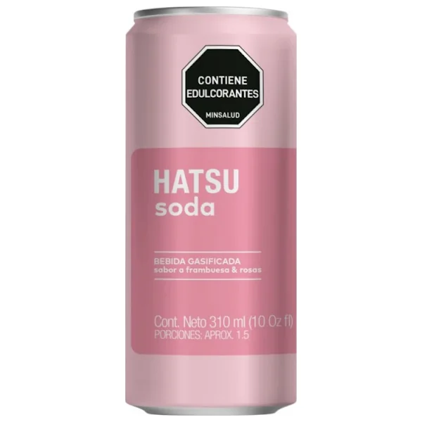 Soda Hatsu Frambuesas, Rosas Lata X 310 Ml