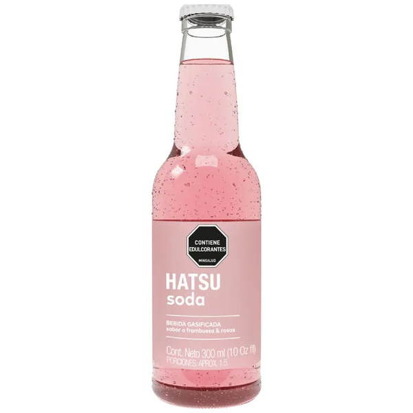 Soda Hatsu Frambuesa Rosas