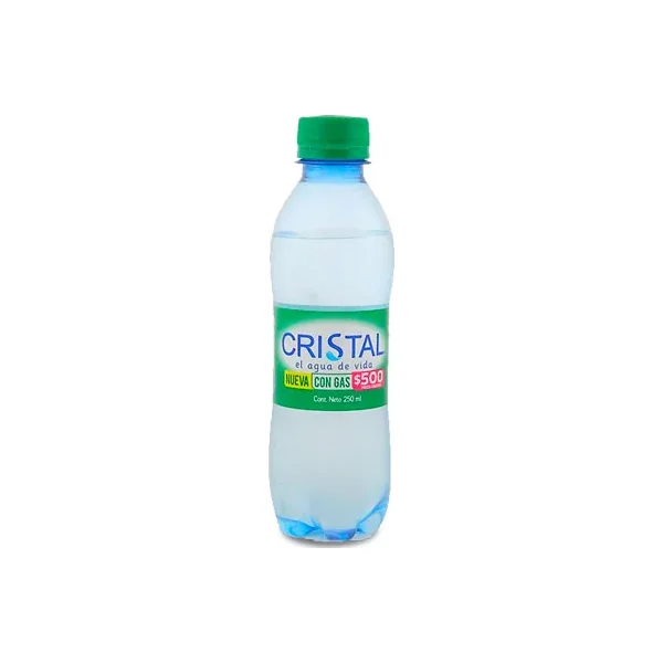Agua Cristal CON GAS BOT. X 300 ML