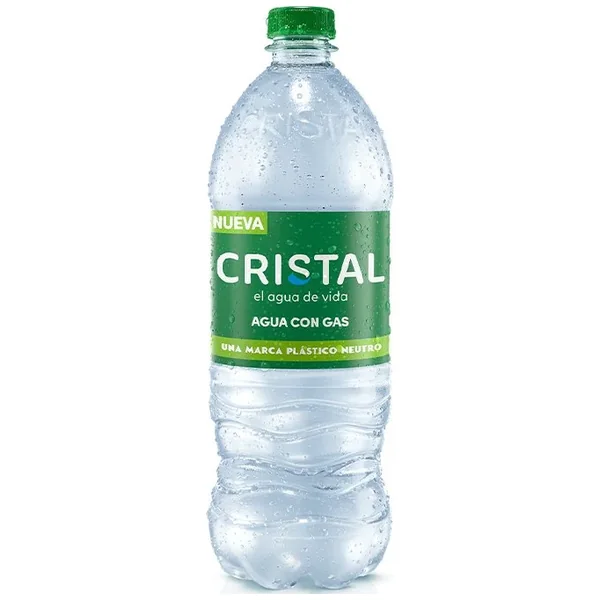 AGUA CRISTAL CON GAS BOT X 1000 ML