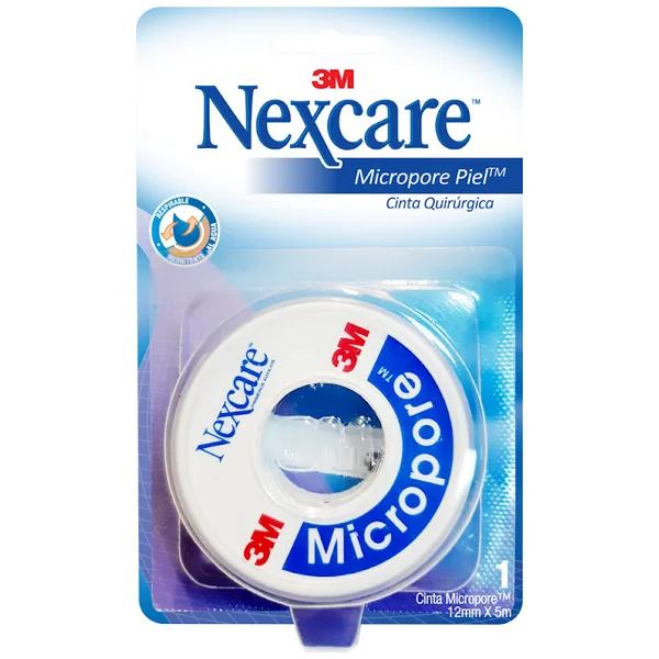 CINTA QUIRURGICA MICRO.PIEL 3M 12MM X 5M