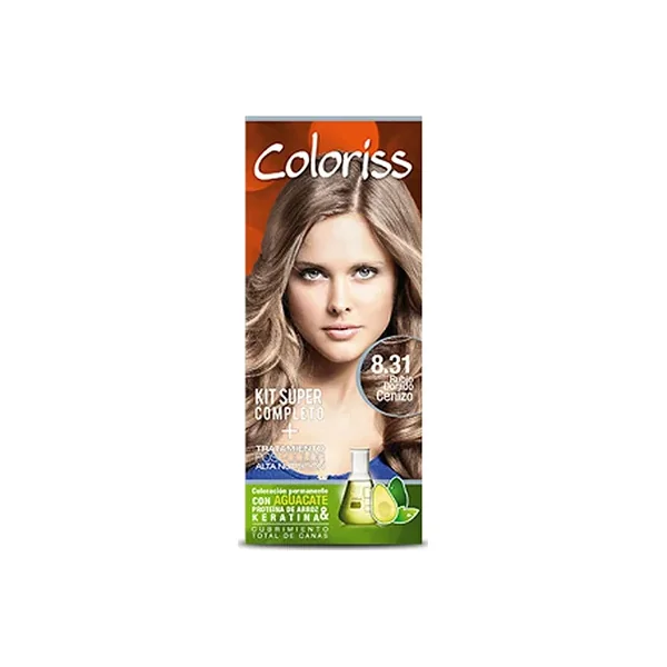 Tinte Coloriss 8.31 Rubio Dorado Cenizo X 50 GR