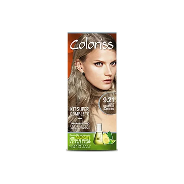 Tinte Coloriss 9.21 Rubio Nacarado Cenizo X 50 GR