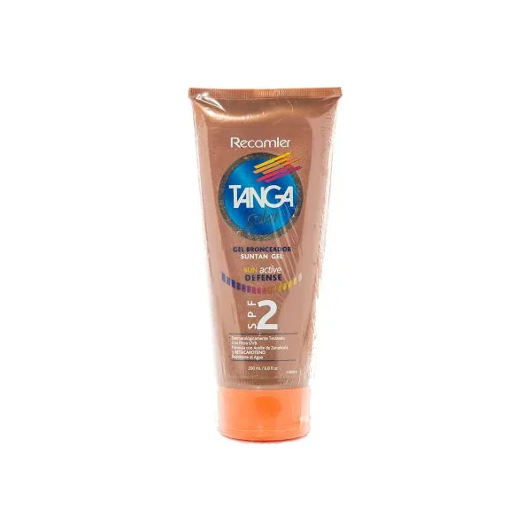 Protector Solar Tanga Sun Active Defense Gel Spf2 X 200 Ml