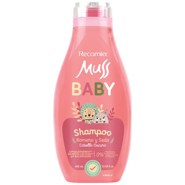 Shampoo Muss Baby Romero Y Seda Frasco X 400 Ml