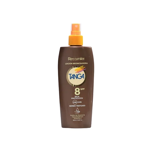 Bronceador Tanga Loción Spf 8 X 185 Ml