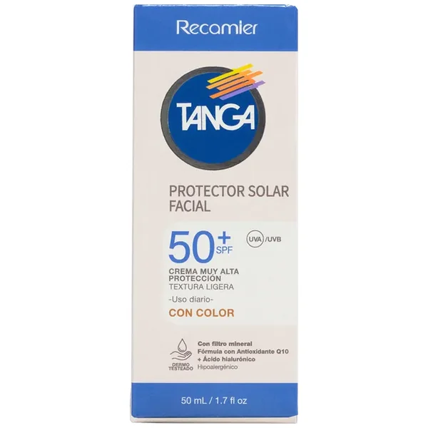 Bloqueador Tanga Facial SPF 50 CON Color