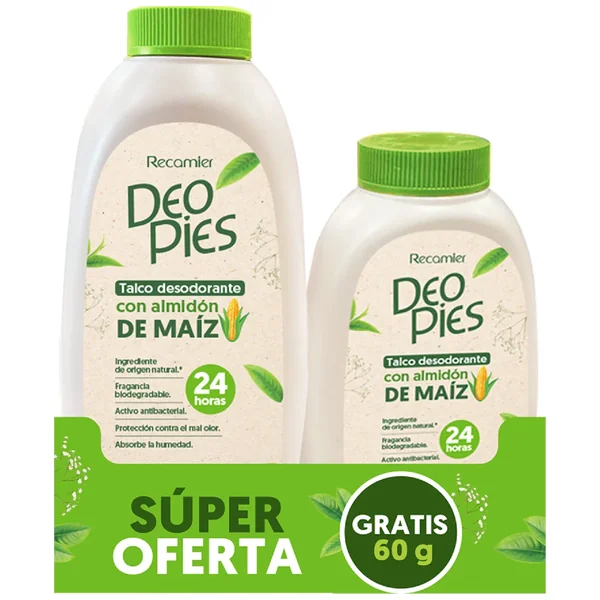 Talco Deo-pies Maiz X 120 GR GTS 60 GR