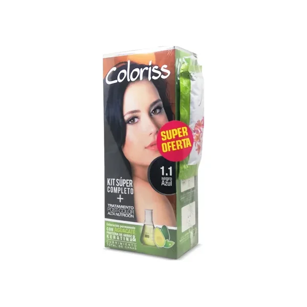 Tinte Coloriss 1.1 Negro Azul +Trat X 30 GR