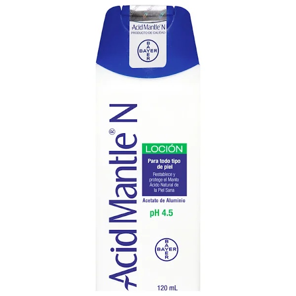 Acid-Mantle N Acetato De Aluminio 0.05 G Bayer Loción Frasco X 120 Ml