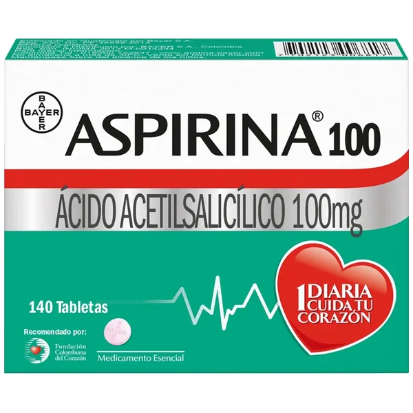 Aspirina Tabletas 100 Mg Blister X 28