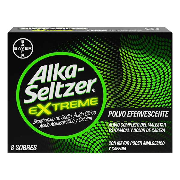 Alka-Seltzer Extreme Ácido Acetilsalicílico 3.3 G Bayer Caja X 8 Tabletas