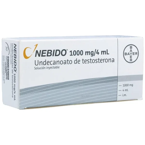 Nebido 1000Mg/4mL Solución Inyectable X 1 Ampolla X 4mL