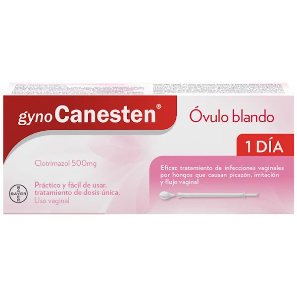 Gynocanesten Clotrimazol 500 Mg Bayer Caja X 1 Óvulo