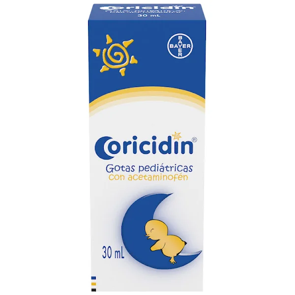 Coricidin Solución Oral (100Mg+0.5Mg)/mL Frasco X 30mL