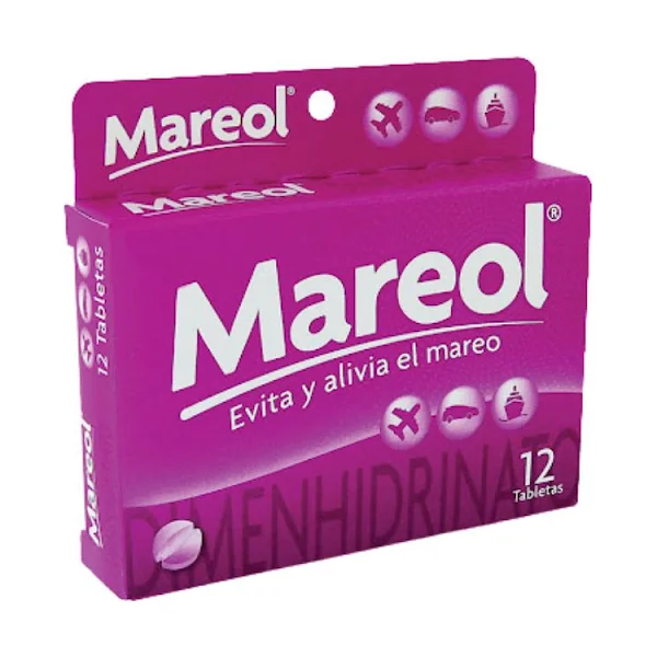 Mareol Dimenhidrinato 50 Mg Haleon Caja X 12 Tabletas