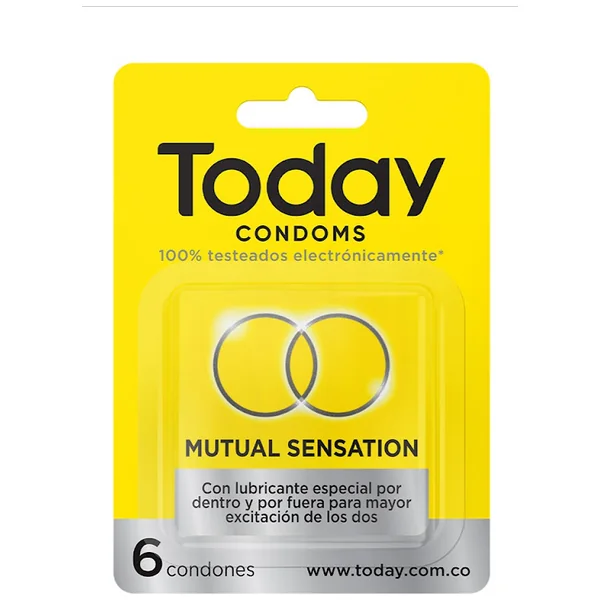 Condones Today Mutual Sensation X 6 Unds​