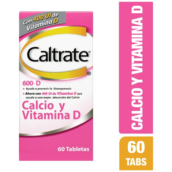 CALTRATE D 600 MG 400UI 60 TBS