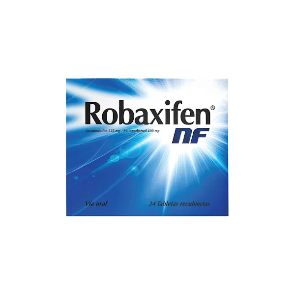Robaxifen Nf Acetaminofén + Metocarbamol 325Mg/400mg Haleon Caja X 24 Tabletas
