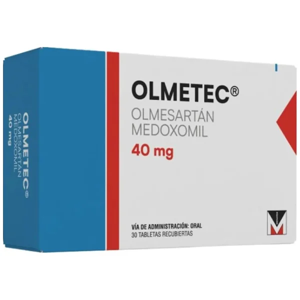 Olmetec Olmesartan 40 Mg Menarini Caja X 30 Tabletas