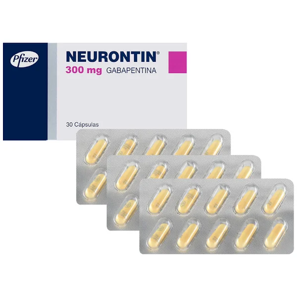 Neurontin Gabapentina 300 Mg Pfizer Caja X 30 Cápsulas