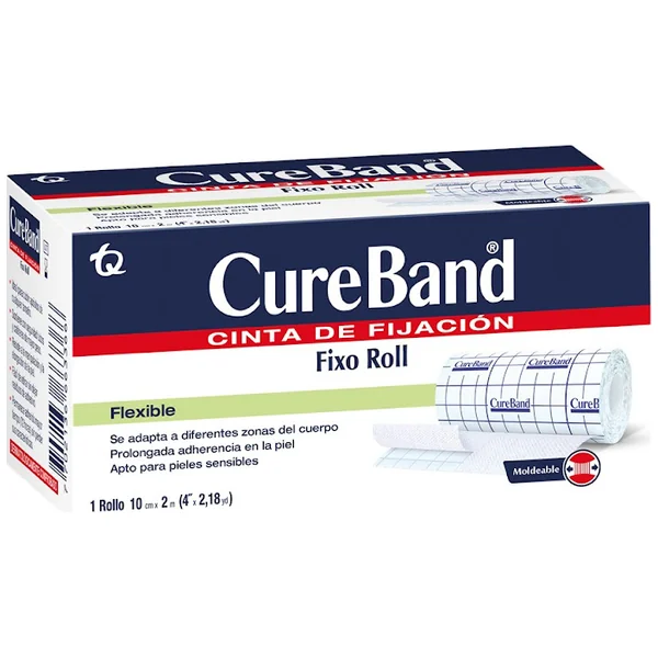 Cinta De Fijación Cureband Fixo Roll 10Cm X 2M Caja X 1 Und